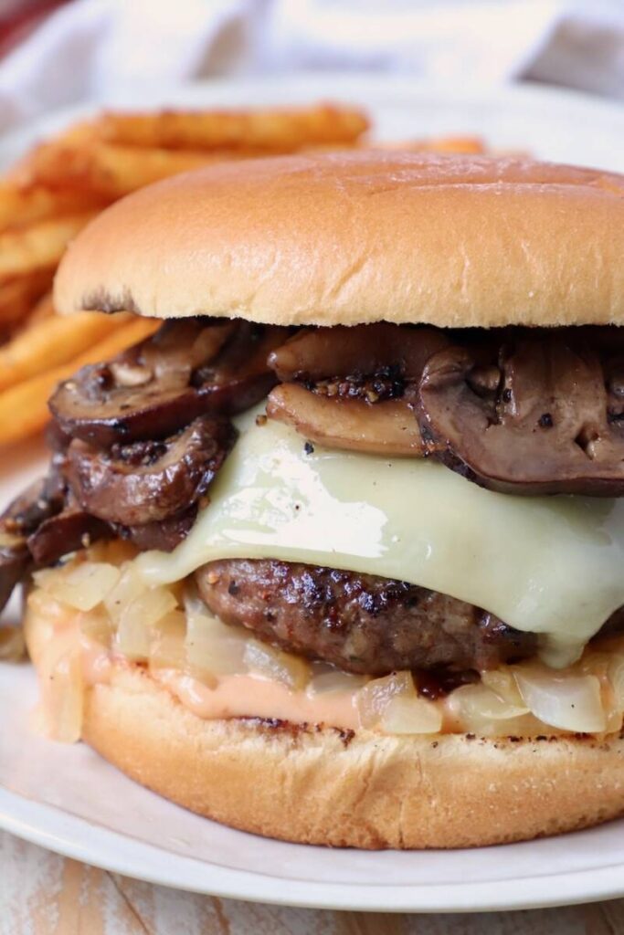 Mushroom Swiss Burger