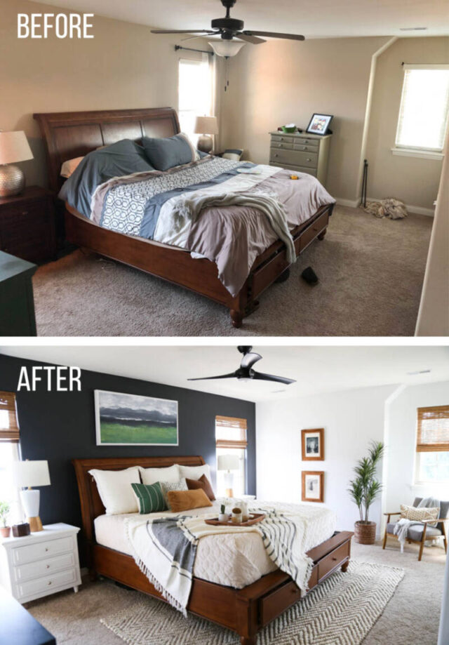 11 Impressive Bedroom Makeover Ideas - Black Ragas