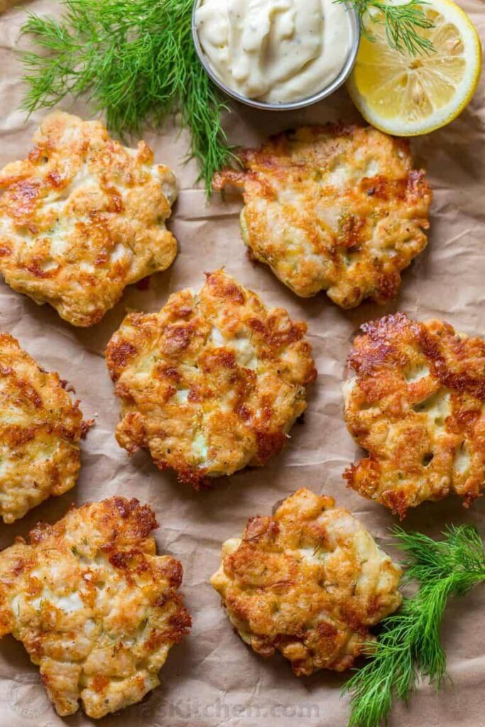 Cheesy Chicken Fritters