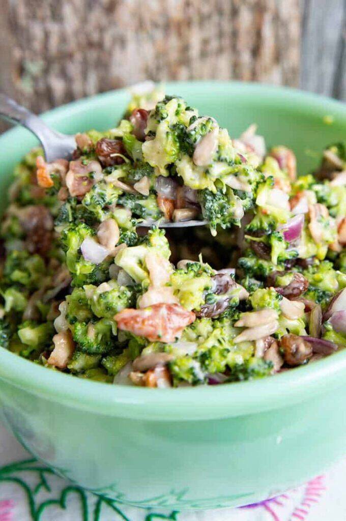 From broccoli apple salad to bacon broccoli salad and more, these are the best broccoli salad recipes